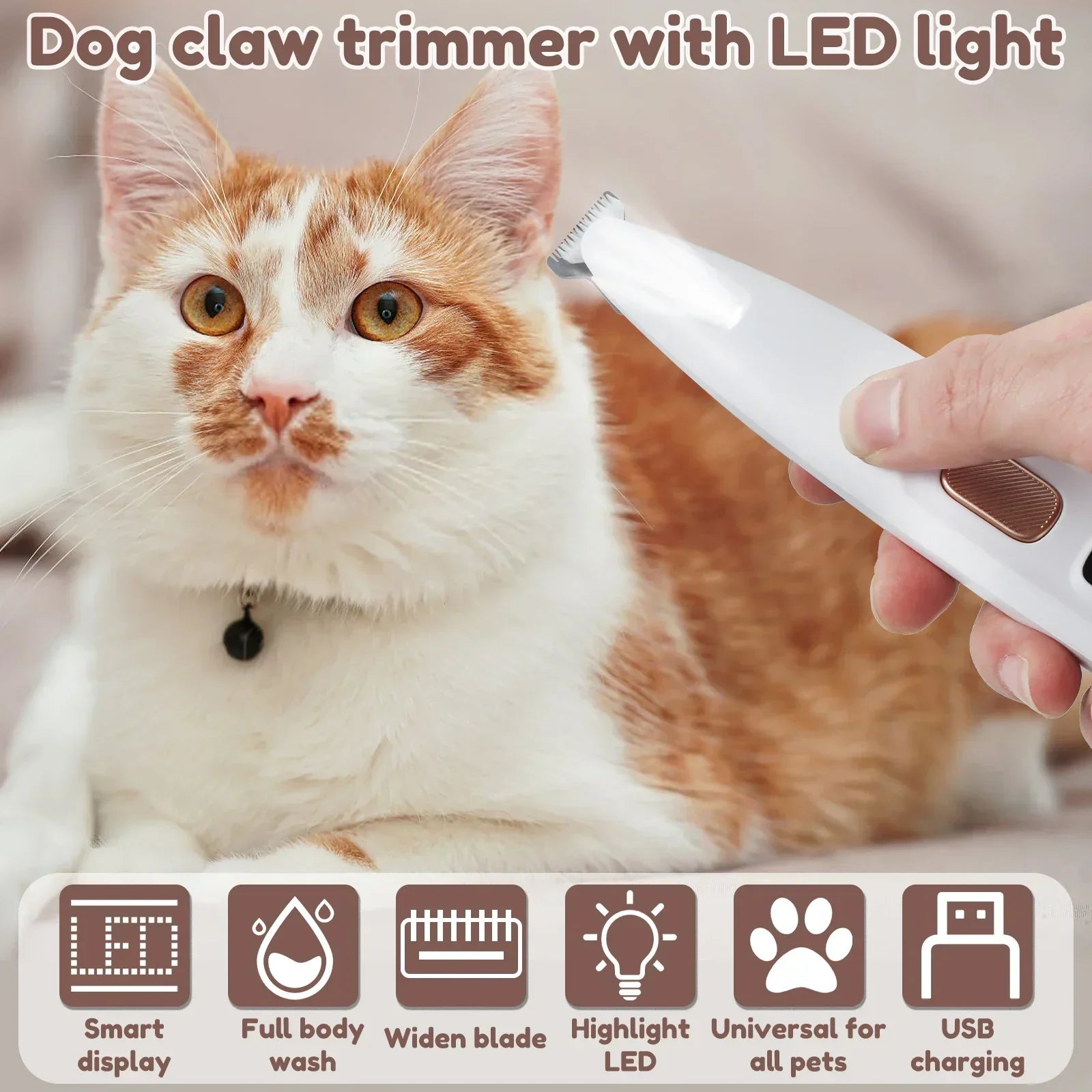 LED Pet Grooming Clippers
